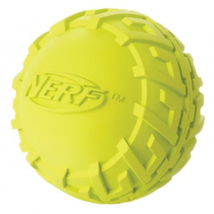Tire Squeak Ball Green/Red, Medium