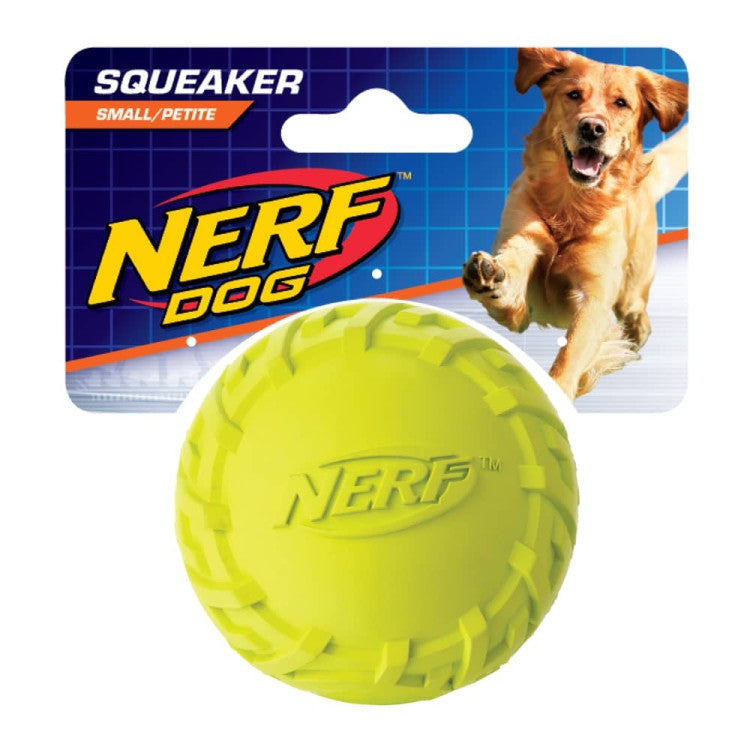Tire Squeak Ball Green/Red, Medium