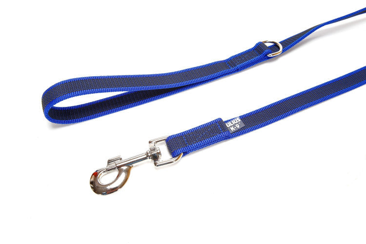 Color & Gray With Handle Leash With Ring Blue-Gray Width 2 cm & Length 1.8 m