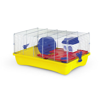 H11 Hamster Cage Yellow & Red 58 x 32 x 38 cm, 3 cages