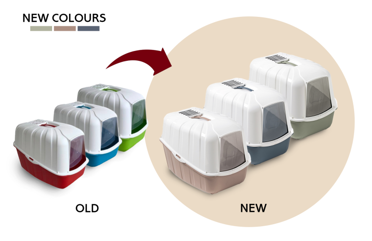 Komoda Cat Litter Box Mix Colors 54 x 39 x 40 cm