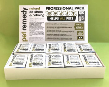 Pet Remedy Calming Wipes (Pro 100 Sachets)