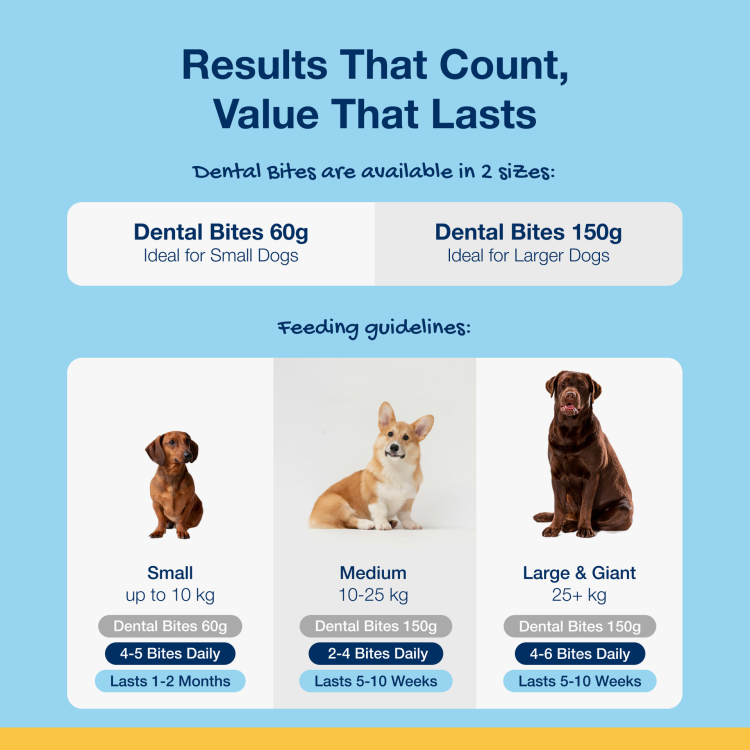 ProDen PlaqueOff Dental Bites for Medium and Large Dogs, Veggie Flavour 150 g