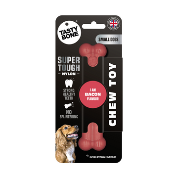 TastyBone Nylon Toy for Small Dogs, Bacon Flavor