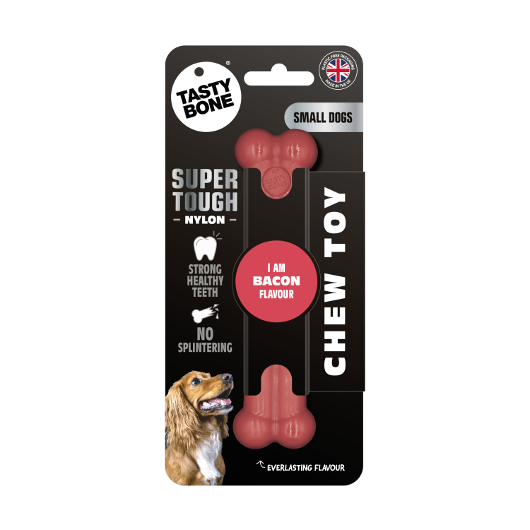 TastyBone Nylon Toy for Small Dogs, Bacon Flavor