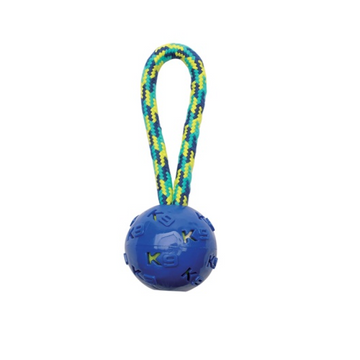 K9 Fitness by Zeus TPR and Rope Ball Tug 22.86 cm