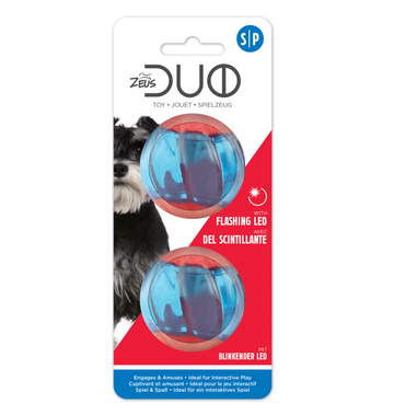 Zeus Duo Ball with LED 2/pk, 5 cm