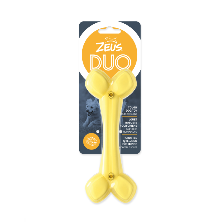 Zeus Duo Bone Coconut Scent, Yellow, 18 cm