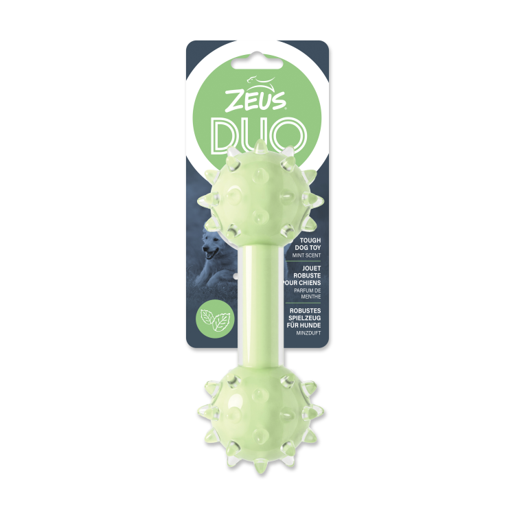 Zeus Duo Spike Dumbbell Mint Scent Green, 18 cm