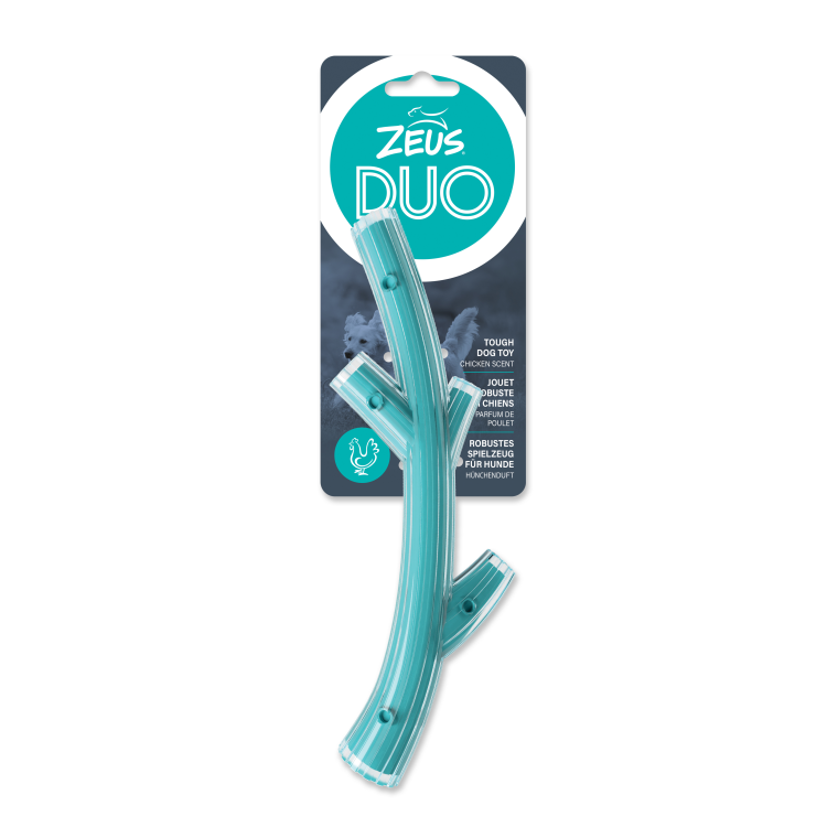 Zeus Duo Stick Chicken Scent Turqoise, 23 cm