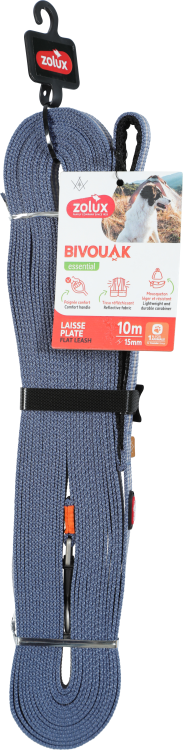 BVK Flat Lead for Dog Blue, 10 m/15 mm