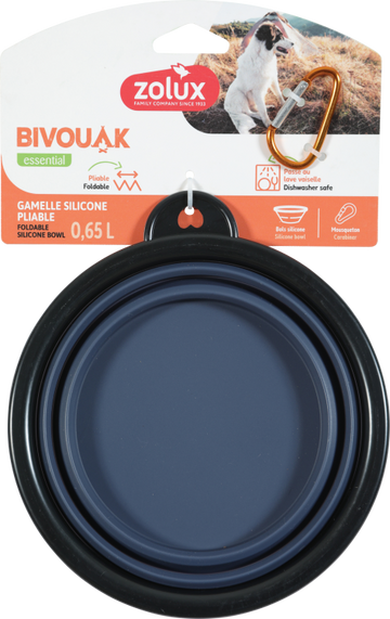 BVK Foldable Soft Bowl Blue, 650 ml