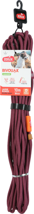BVK Polyester Lead for Dog Red, 10 m/ 6 mm