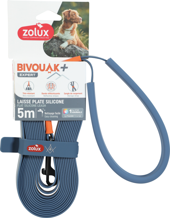 BVK Silicone Flat Lead Blue, 5 m