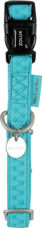 Macleather Adjustable Collar Turquoise, 10 mm