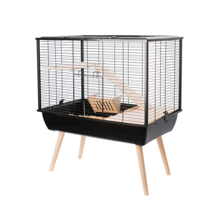 Neo Muki Large Rodent Cage Black