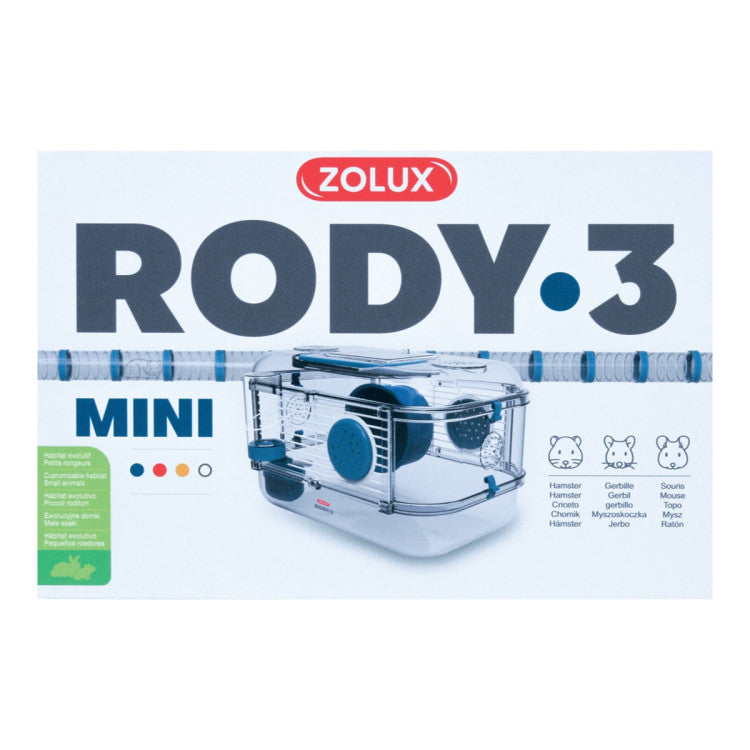 Rody 3 Mini Rodent Cage, Blue