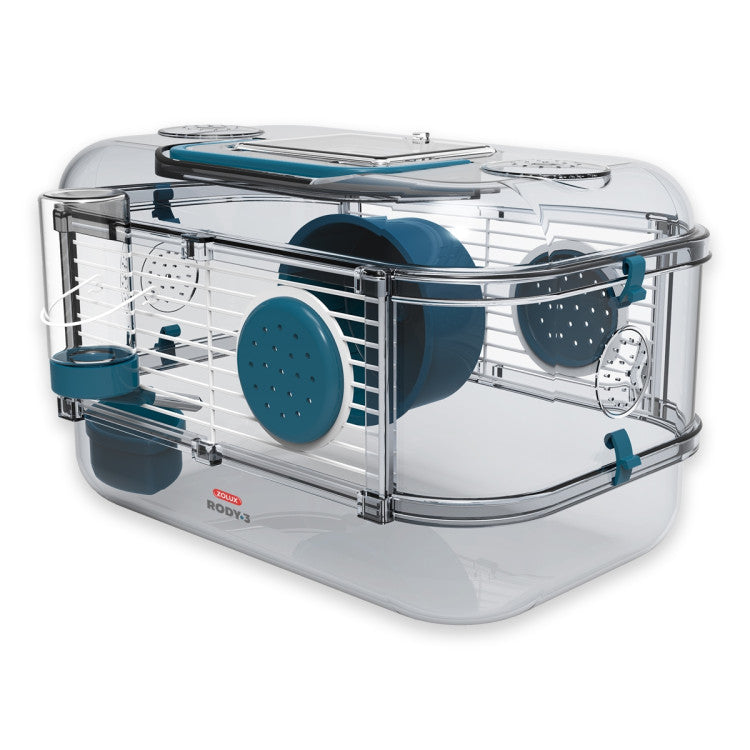 Rody 3 Mini Rodent Cage, Blue