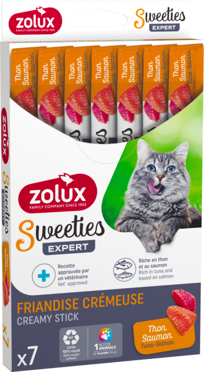 Sweeties Creamy Stick for Cats, Tuna Salmon, 7 pcs/box