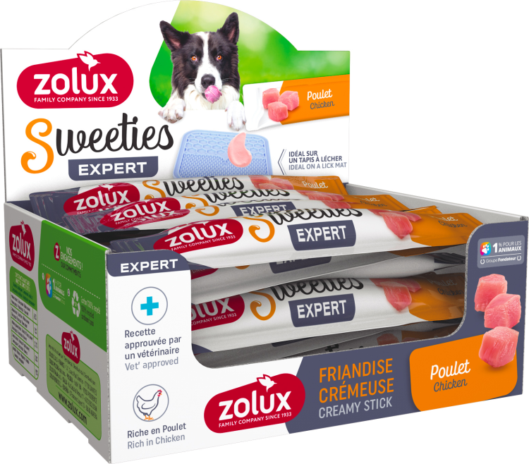 Sweeties Creamy Stick for Dogs, Chicken, 48 pcs/box