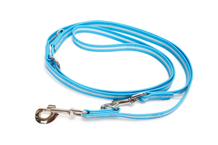 IDC Lumino Adjustable Leash Aquamarine Width 1.9 cm & Length 2.2 m