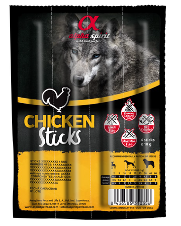 Alpha Spirit Chicken Sticks 4/pk