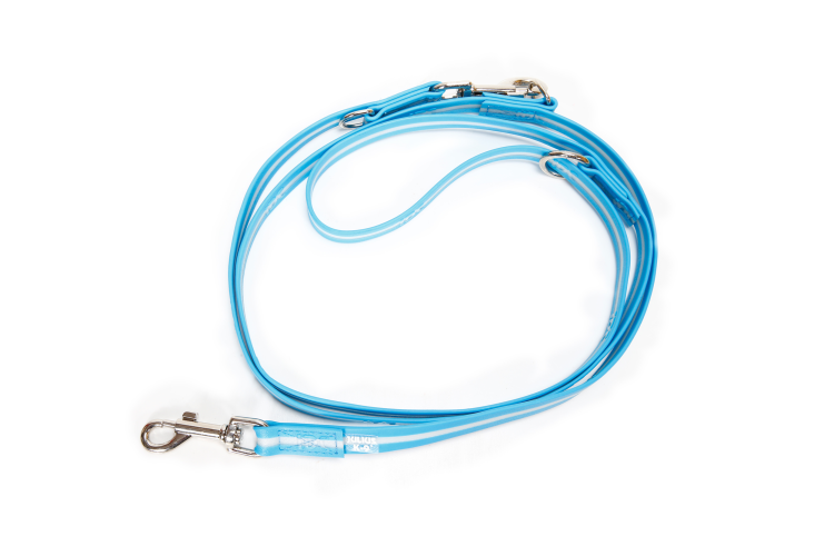 IDC Lumino Adjustable Leash Aquamarine Width 1.9 cm & Length 2.2 m