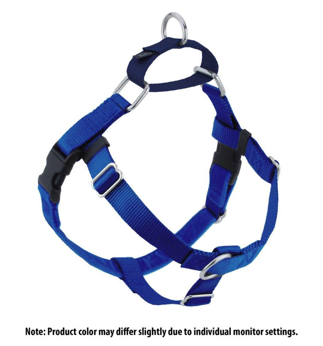 2 Hounds : Freedom No-Pull Harness and Leash - Royal Blue / XXL 1"