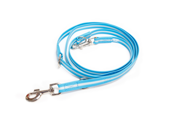IDC Lumino Adjustable Leash Aquamarine Width 1.9 cm & Length 2.2 m