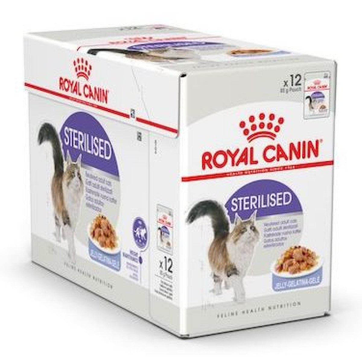 Royal Canin Feline Health Nutrition Sterilised Jelly (Wet Food - Pouches) 12 x 85 g