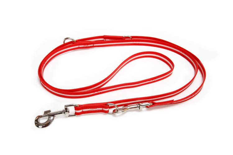 IDC Lumino Adjustable Leash Red Width 1.9 cm & Length 2.2 m