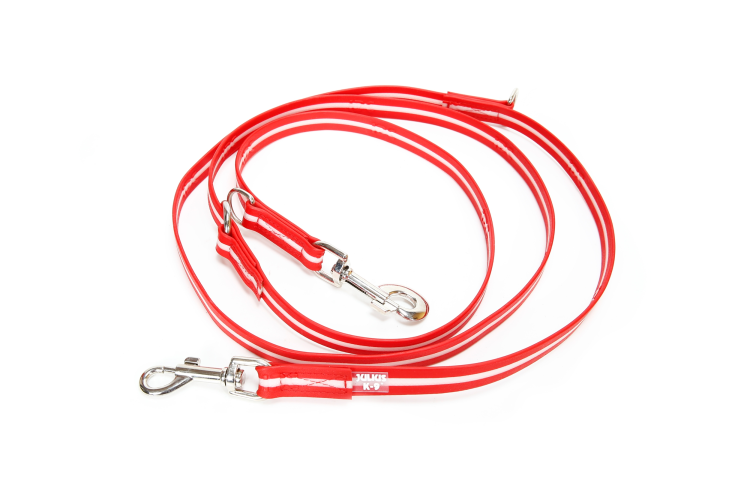 IDC Lumino Adjustable Leash Red Width 1.9 cm & Length 2.2 m