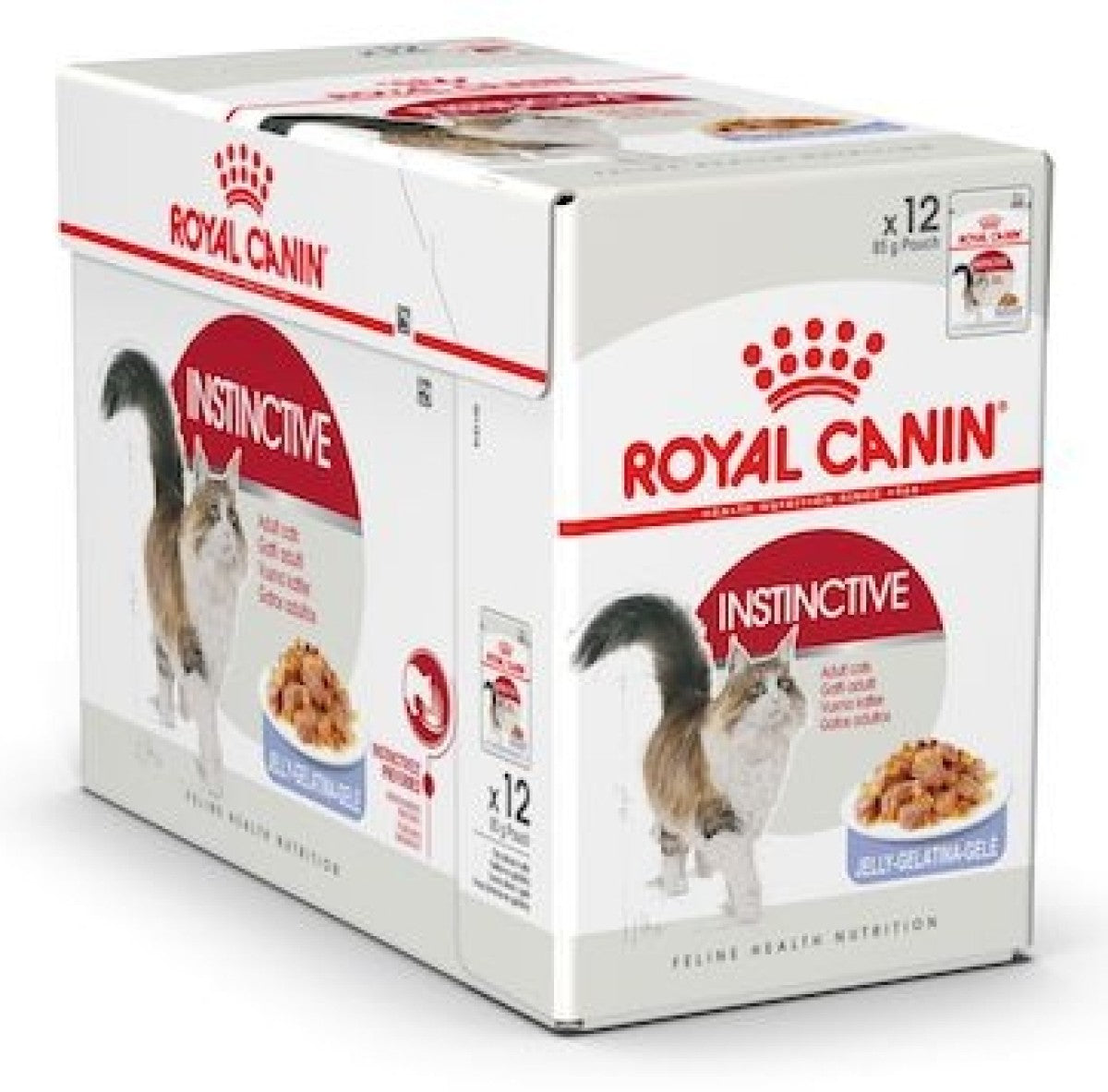 Royal Canin Feline Health Nutrition Instinctive Adult Cats Jelly (Wet Food - Pouches) 12 x 85 g