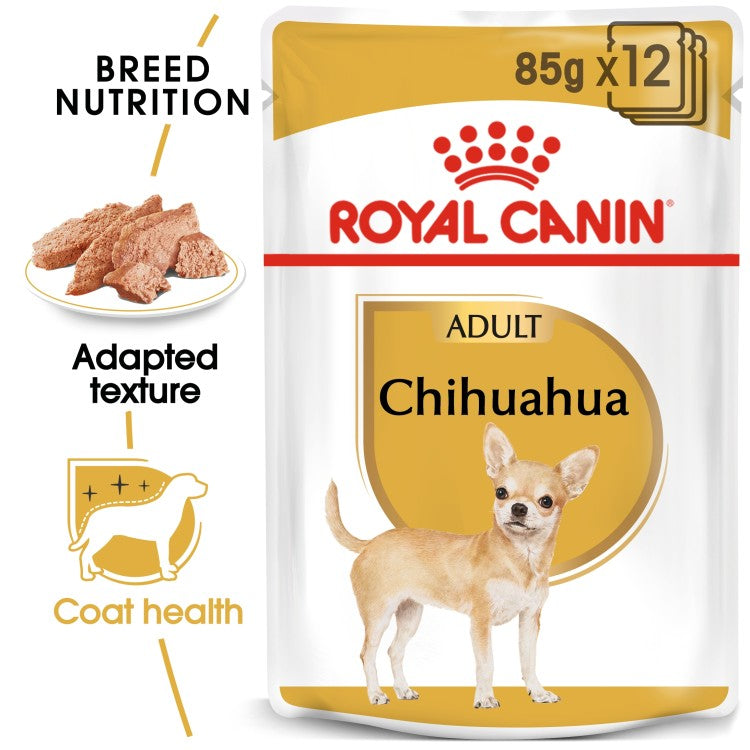 Royal Canin: Breed Health Nutrition Chihuahua Adult (Wet Food - Pouches) 12 x 85 g