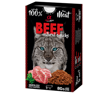 Alpha Spirit Natural Snacks for Cats Beef 80 g