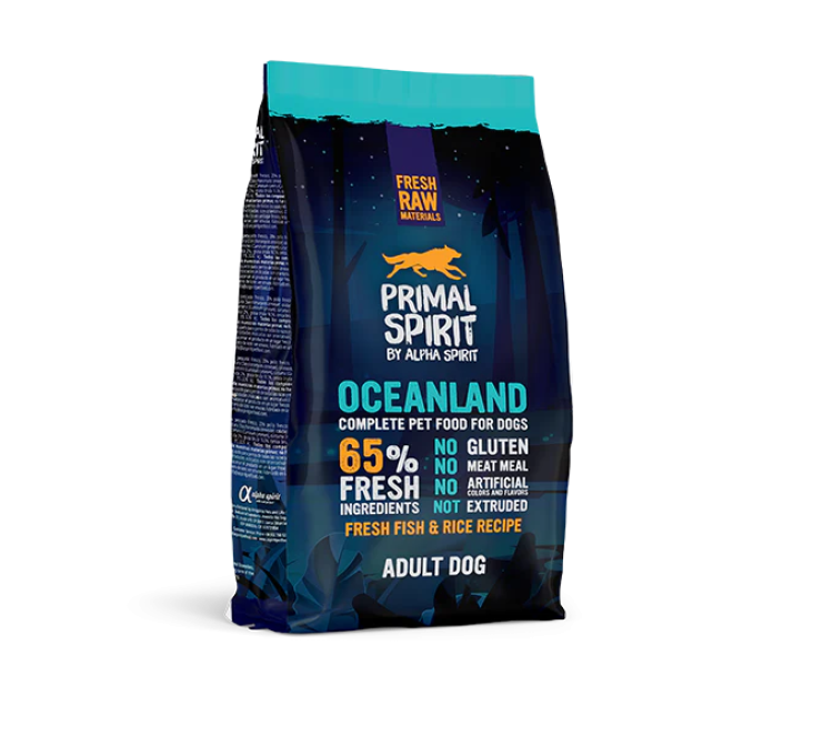 Alpha Spirit Primal 65% Oceanland Dog Food 1 kg