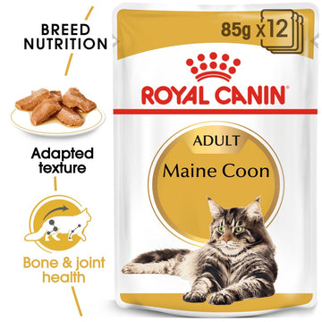 Royal Canin Feline Breed Nutrition Maine Coon (Wet Food - Pouches) 12 x 85 g