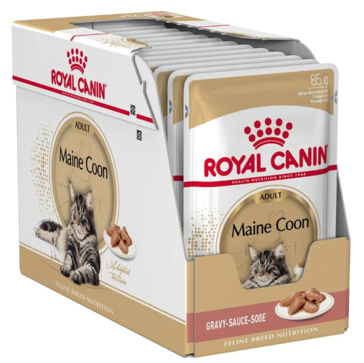 Royal Canin Feline Breed Nutrition Maine Coon (Wet Food - Pouches) 12 x 85 g