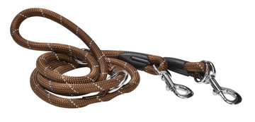 Bobby 3 Positions Walk Leash Brown