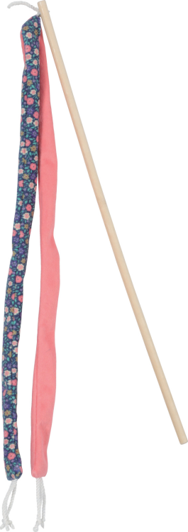 Ethicat Floral Ribbon Wand Toy