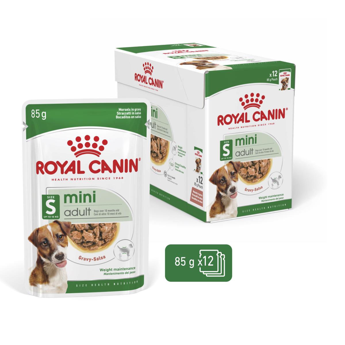Royal Canin Size Health Nutrition Mini Adult (Wet Food - Pouches) 12 x 85 g