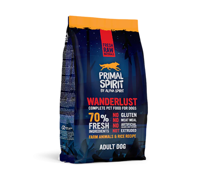 Alpha Spirit Primal 70% Wanderlust Dog Food 1 kg