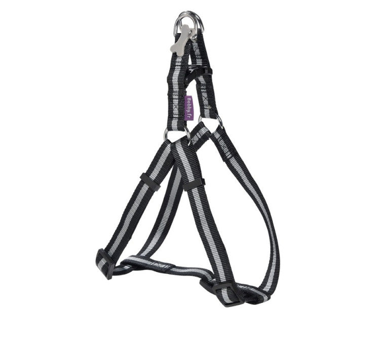 Bobby Arlequin Classic Nylon Harness Black, Medium