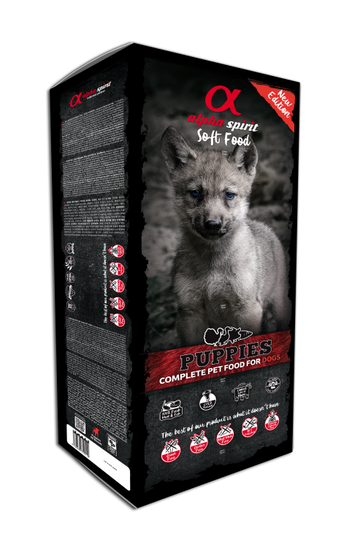 Alpha Spirit Soft Food for Puppies 9 kg box (45 trays x 200 g)