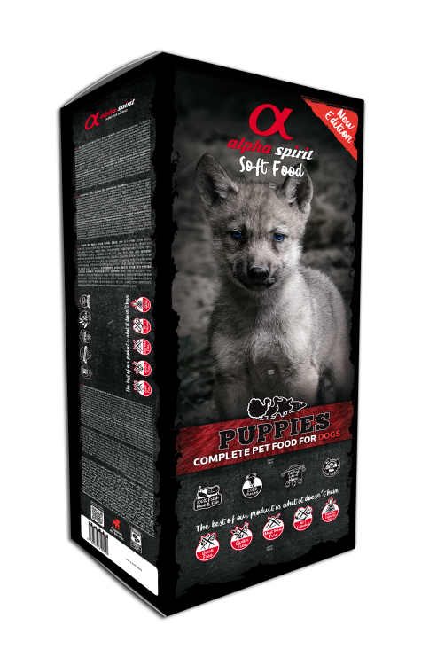 Alpha Spirit Soft Food for Puppies 9 kg box (45 trays x 200 g)