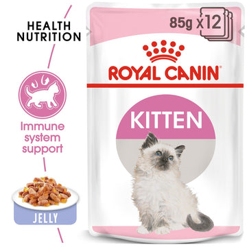 Royal Canin Feline Health Nutrition Kitten Jelly (Wet Food - Pouches) 12 x 85 g