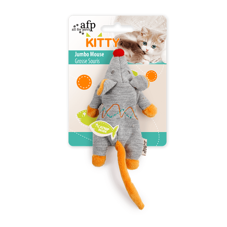 afp Kitty Jumbo Mouse - Grey