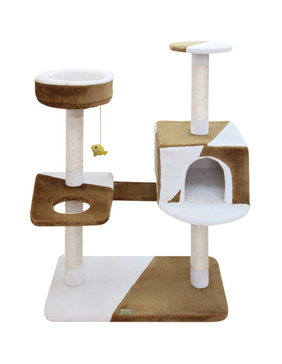 CAMILA Cat Pole Brown/White