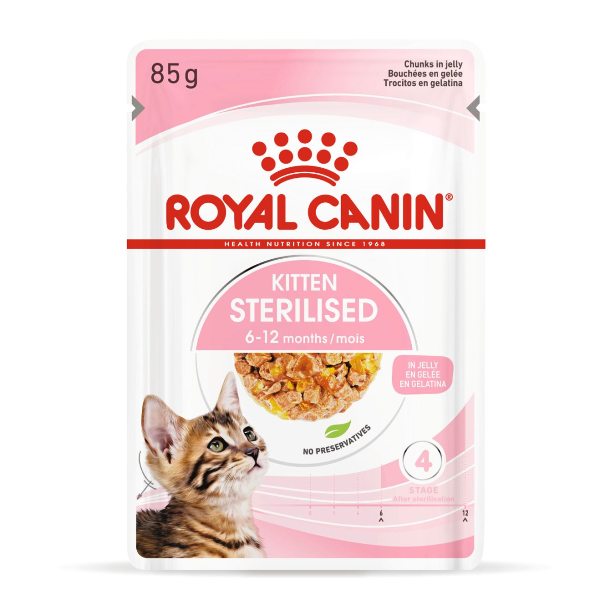 Royal Canin Feline Health Nutrition Kitten Sterilised Gravy (Wet Food - Pouches) 12 x 85 g