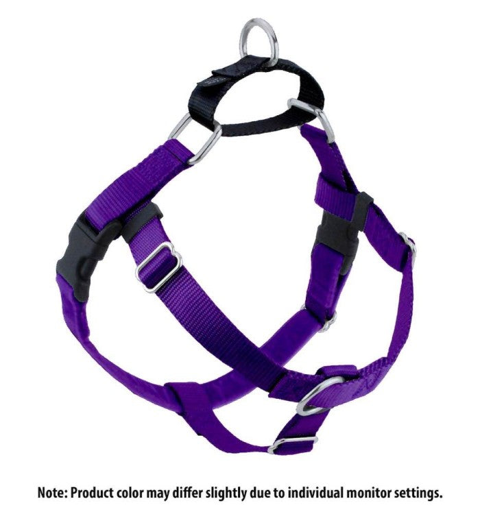2 Hounds: Freedom No-Pull Harness and Leash - Purple / Large 1"